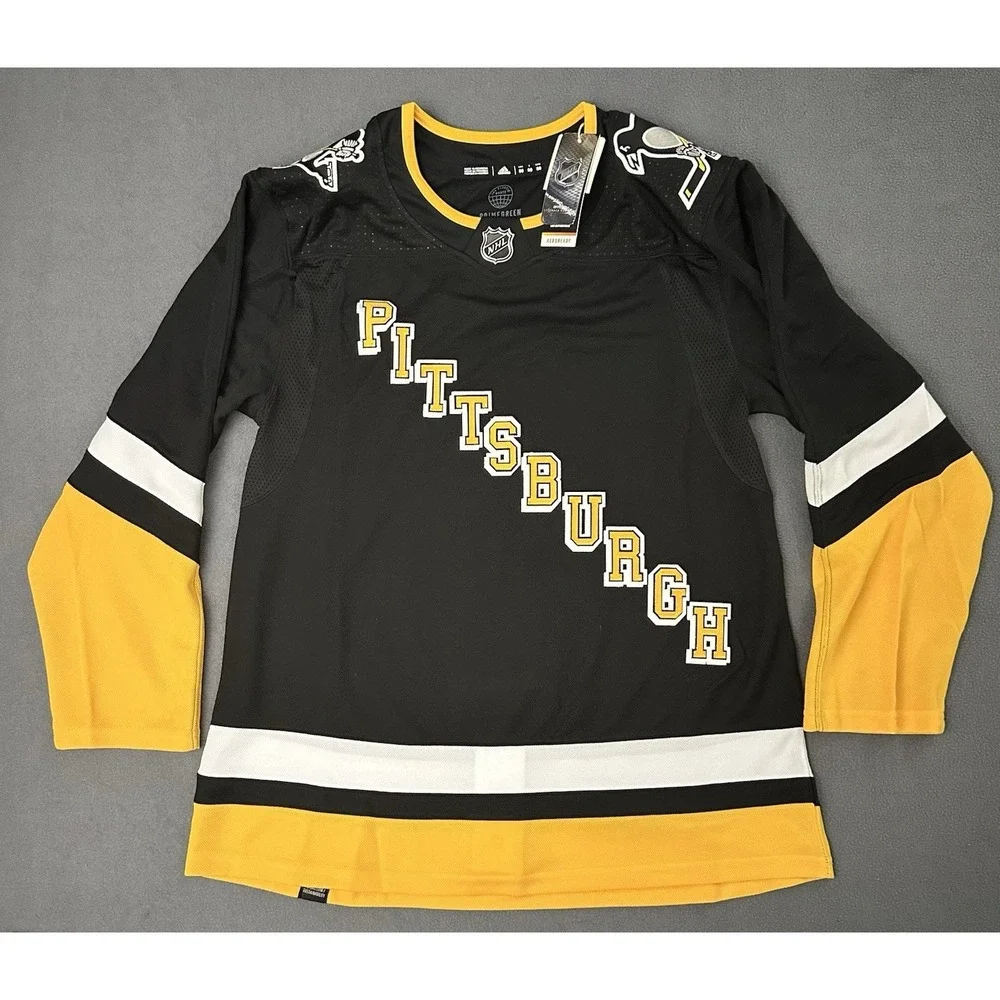 Pittsburgh Penguins Alternate Authentic PrimeGreen NHL Jersey Mens Size 50 NEW